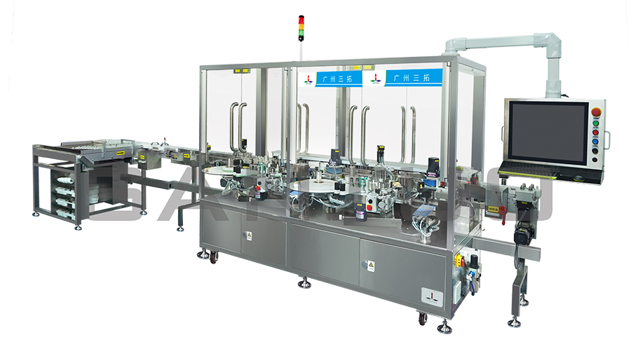 雙頭不間斷高速直線貼標機